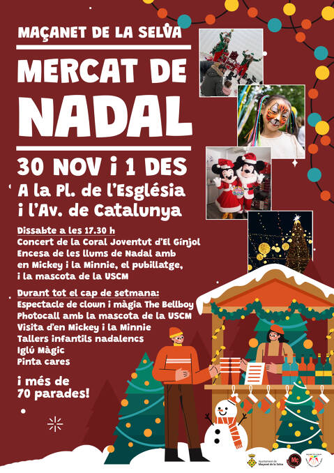 Mercat de Nadal: 30 de novembre i 1 de desembre