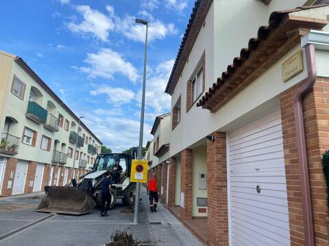 Nou arbrat i obres de condicionament al carrer d’Europa