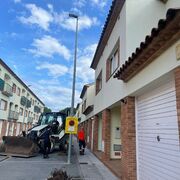 Nou arbrat i obres de condicionament al carrer d’Europa